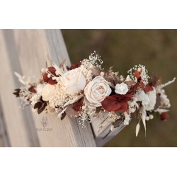 Floral, flower half head wreath, hair wreath, crown
