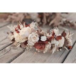 Floral, flower half head wreath, hair wreath, crown