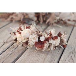 Floral, flower half head wreath, hair wreath, crown