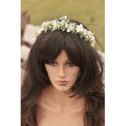 Floral, flower half head wreath, hair wreath, crown