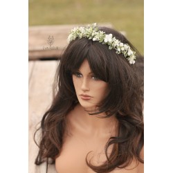Floral, flower half head wreath, hair wreath, crown
