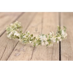 Floral, flower half head wreath, hair wreath, crown