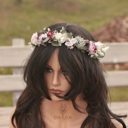 Floral, flower hair wreath,...