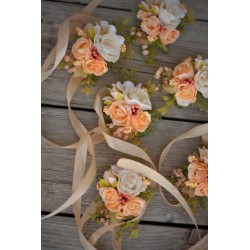 Floral, flower bracelet, wedding wrist corsage