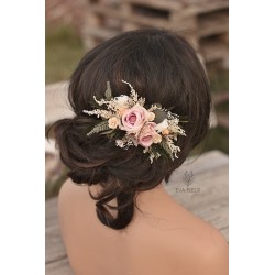French floral flower hair clip, pin