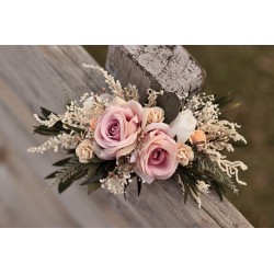 French floral flower hair clip, pin