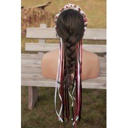 Floral, flower half head wreath, hair wreath, crown