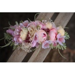 Floral, flower quarter head wreath, hair wreath, crown