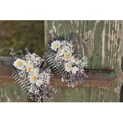 Floral, flower hair comb