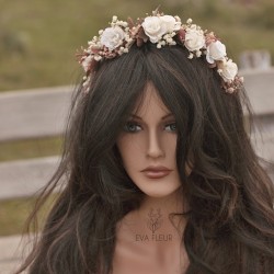 Floral, flower half head...