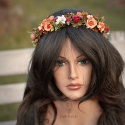Floral, flower hair wreath,...