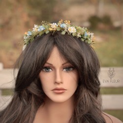 Floral, flower hair wreath,...