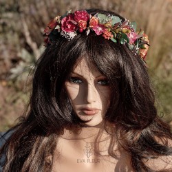 Floral, flower hair wreath,...