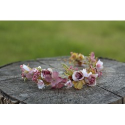 Floral, flower half head wreath, hair wreath, crown