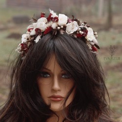 Floral, Flower headband,...