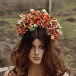 Floral, Flower headband,...