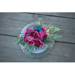 Floral, flower hair comb