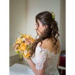 Floral, flower hair comb