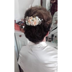 Floral, flower hair comb