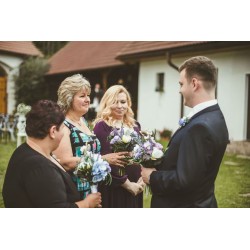 Witness, bridesmaid and mothers autumn wedding bouquet