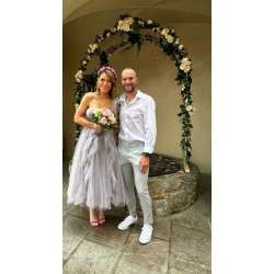Květinová čelenka do vlasů "Dokud věříš"