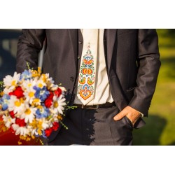Folk wedding bridal bouquet