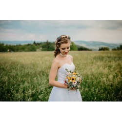 Floral, flower half head wreath, hair wreath, crown