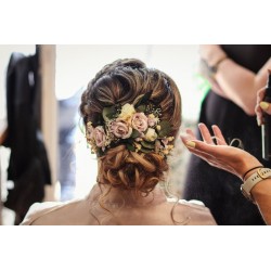 Floral, flower quarter head wreath, hair wreath, crown